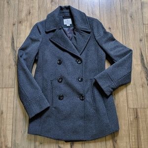 NWOT St John's Bay Wool Trench Coat